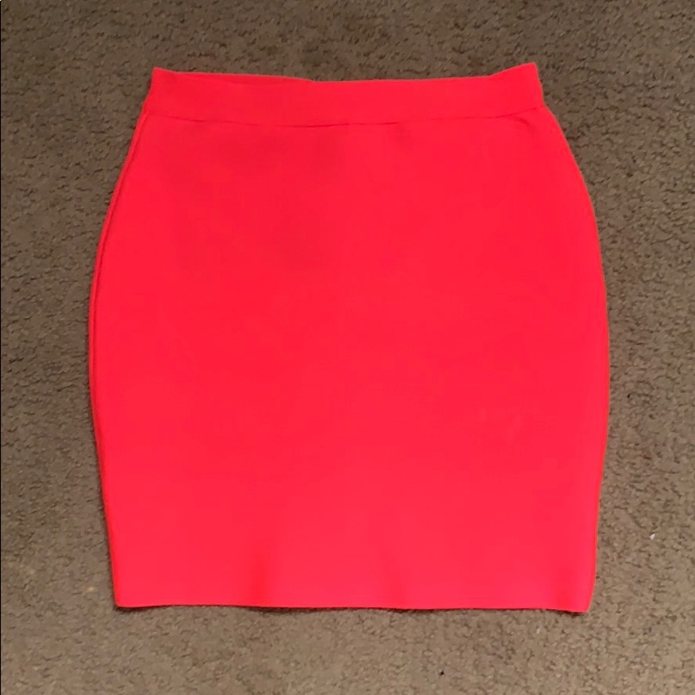 A Hot pink Mini skirt